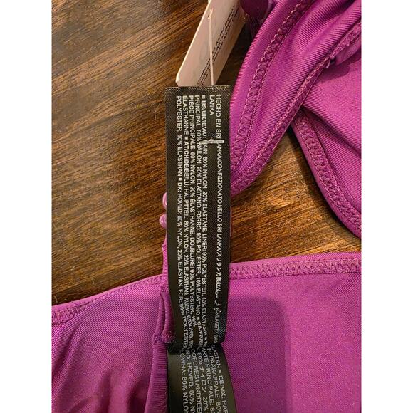 Amazon Essentials Bikini Top Violet Purple Size M Medium Classic Bralette NWT - Picture 6 of 6